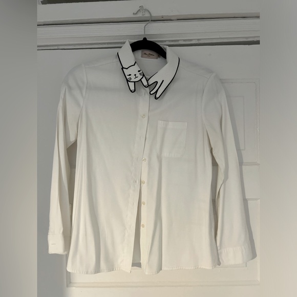 Cat Collar Button-Down Shirt - Picture 1 of 2